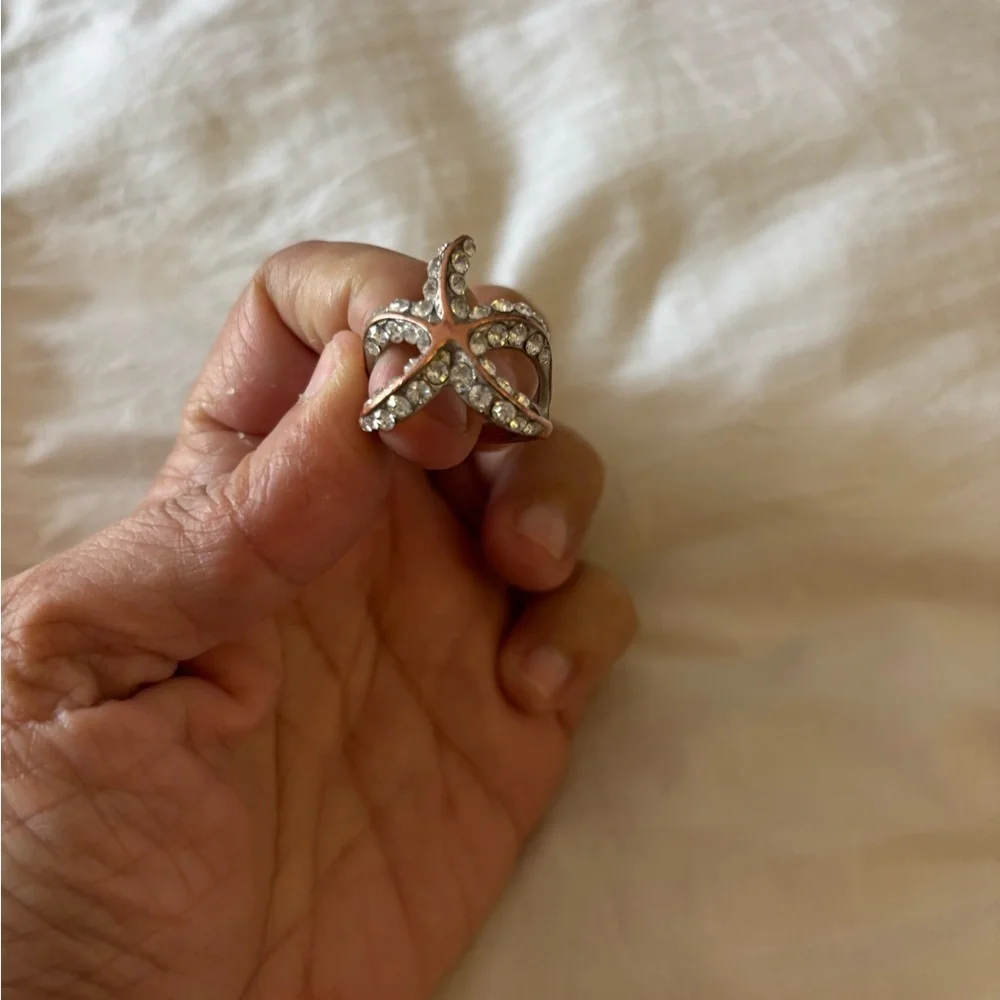 Elegant Starfish Rose Gold Color Ring Size 9
